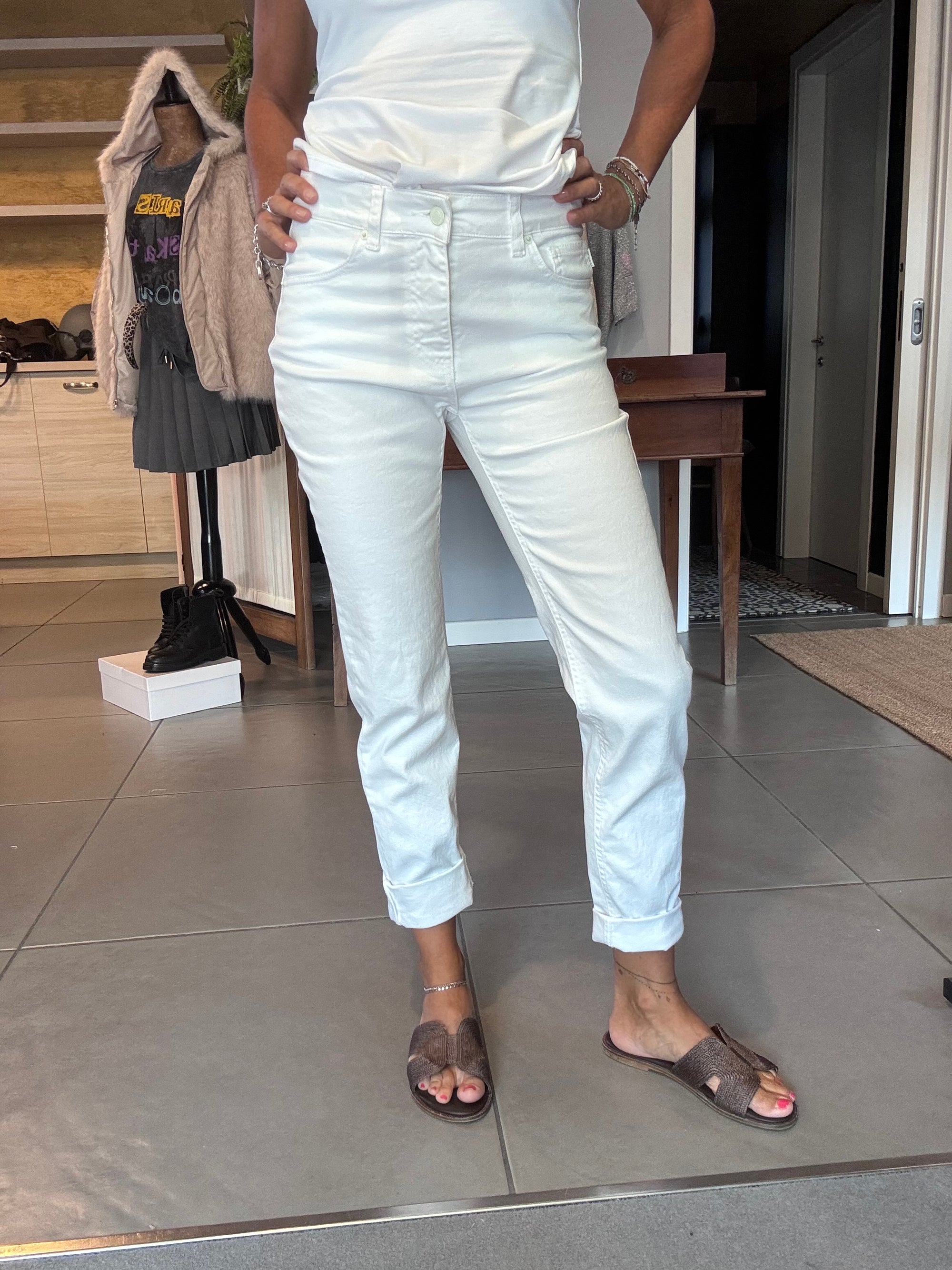 Jeans Daisy Vicolo bianco