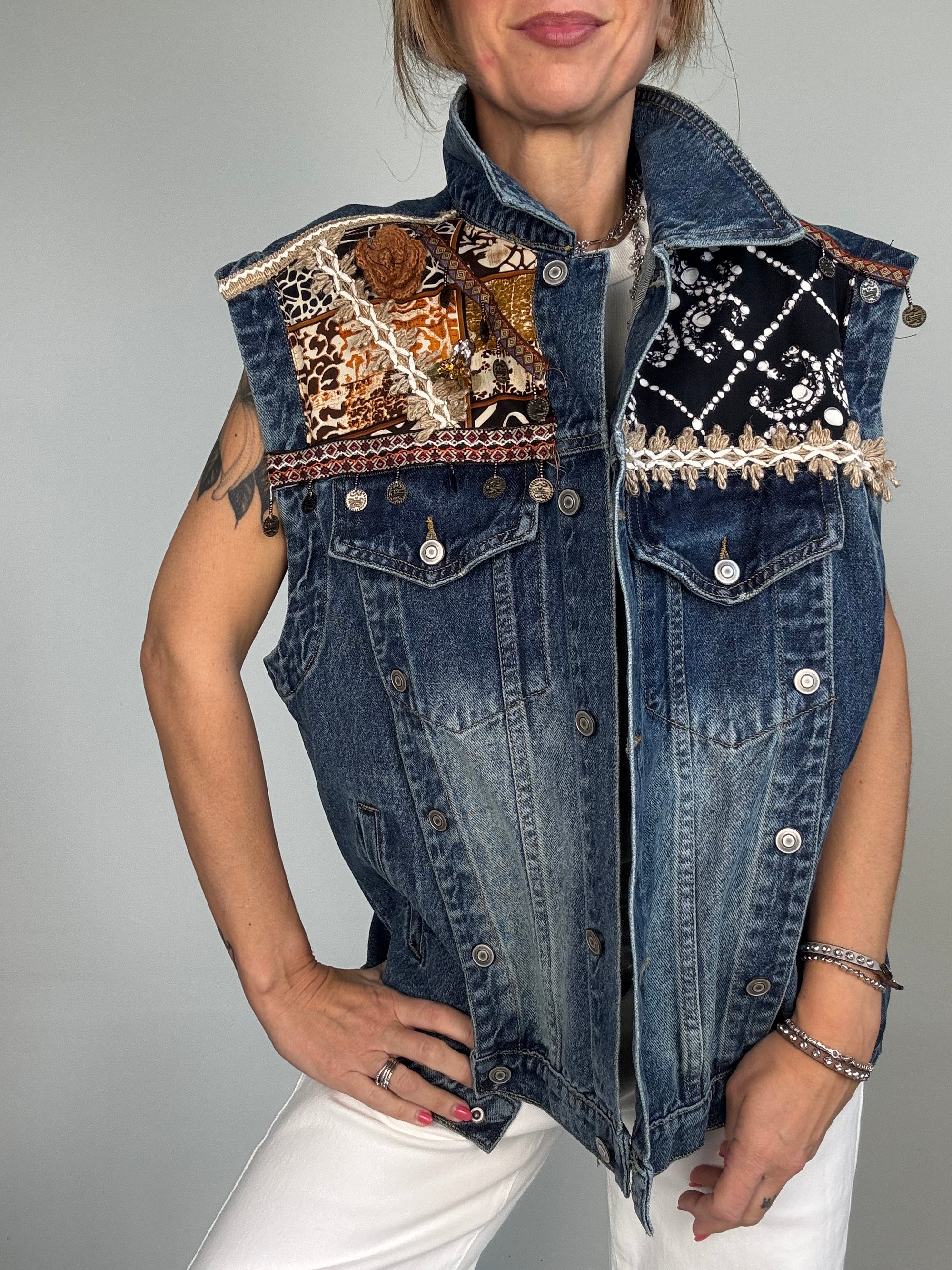 Gilet denim KANSAS
