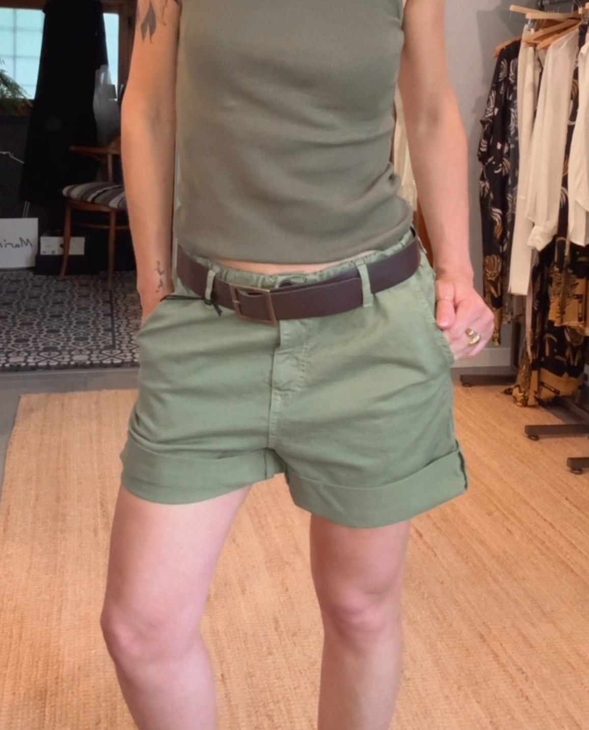 Pantaloncino risvolto