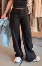 Jeans palazzo nero