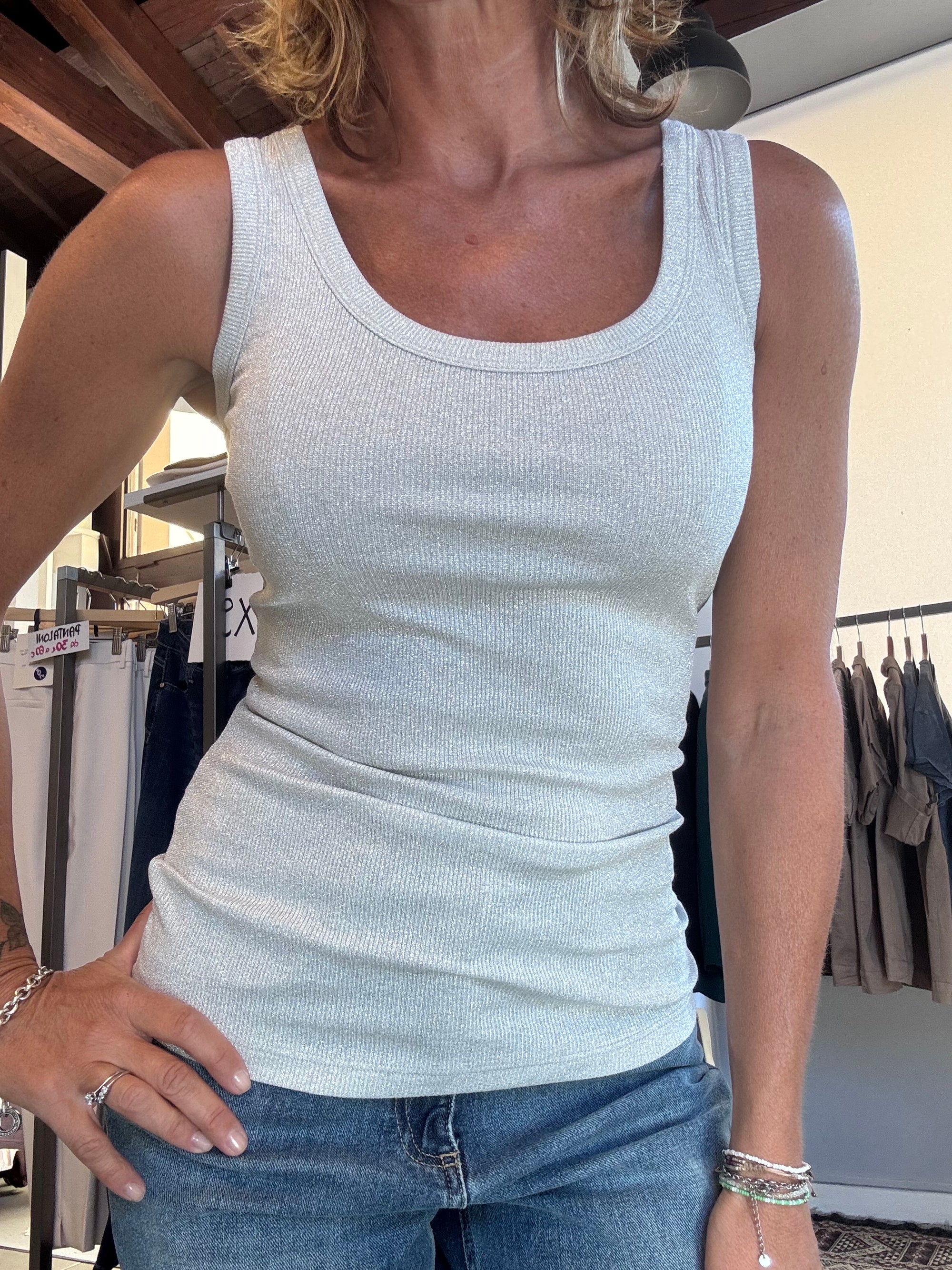 Canotta vicolo lurex