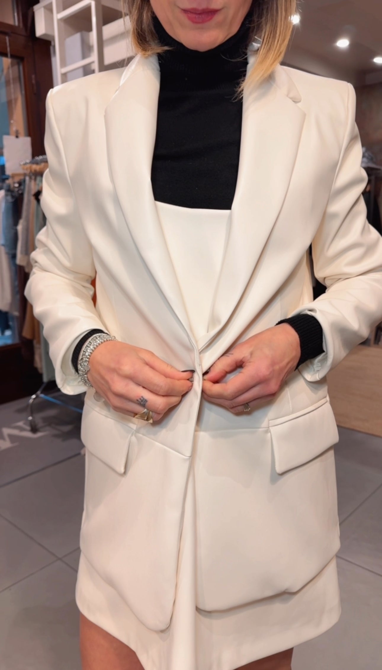 Blazer ecopelle
