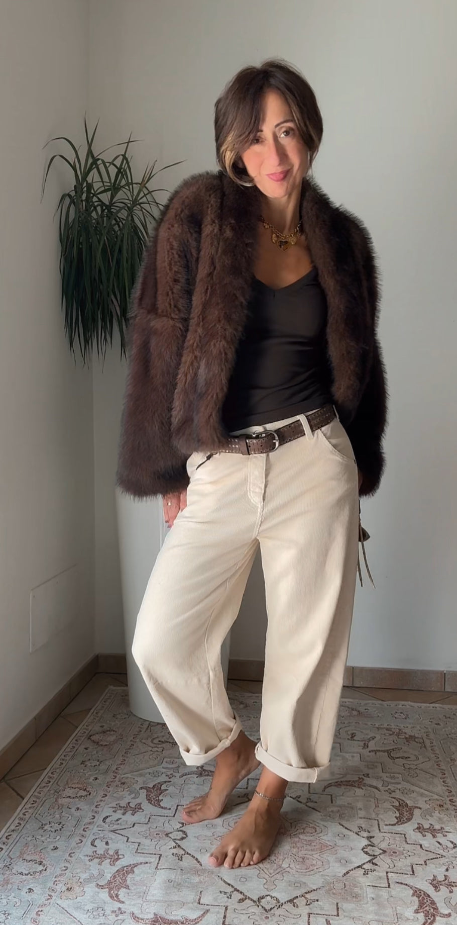 Pantalone velluto SARA