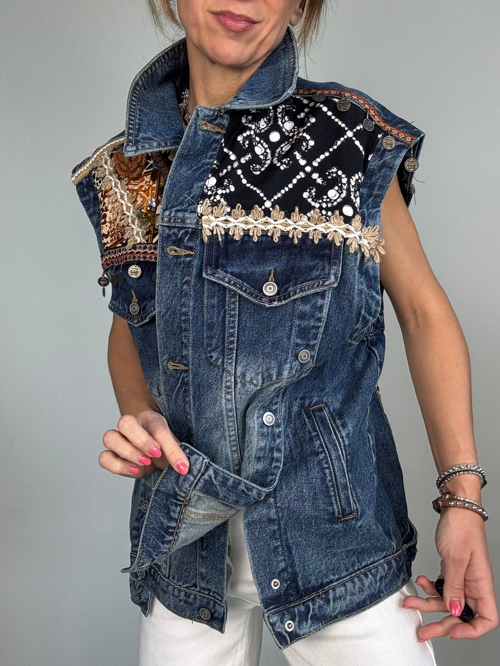 Gilet denim KANSAS