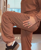 Pantalone tuta garzato