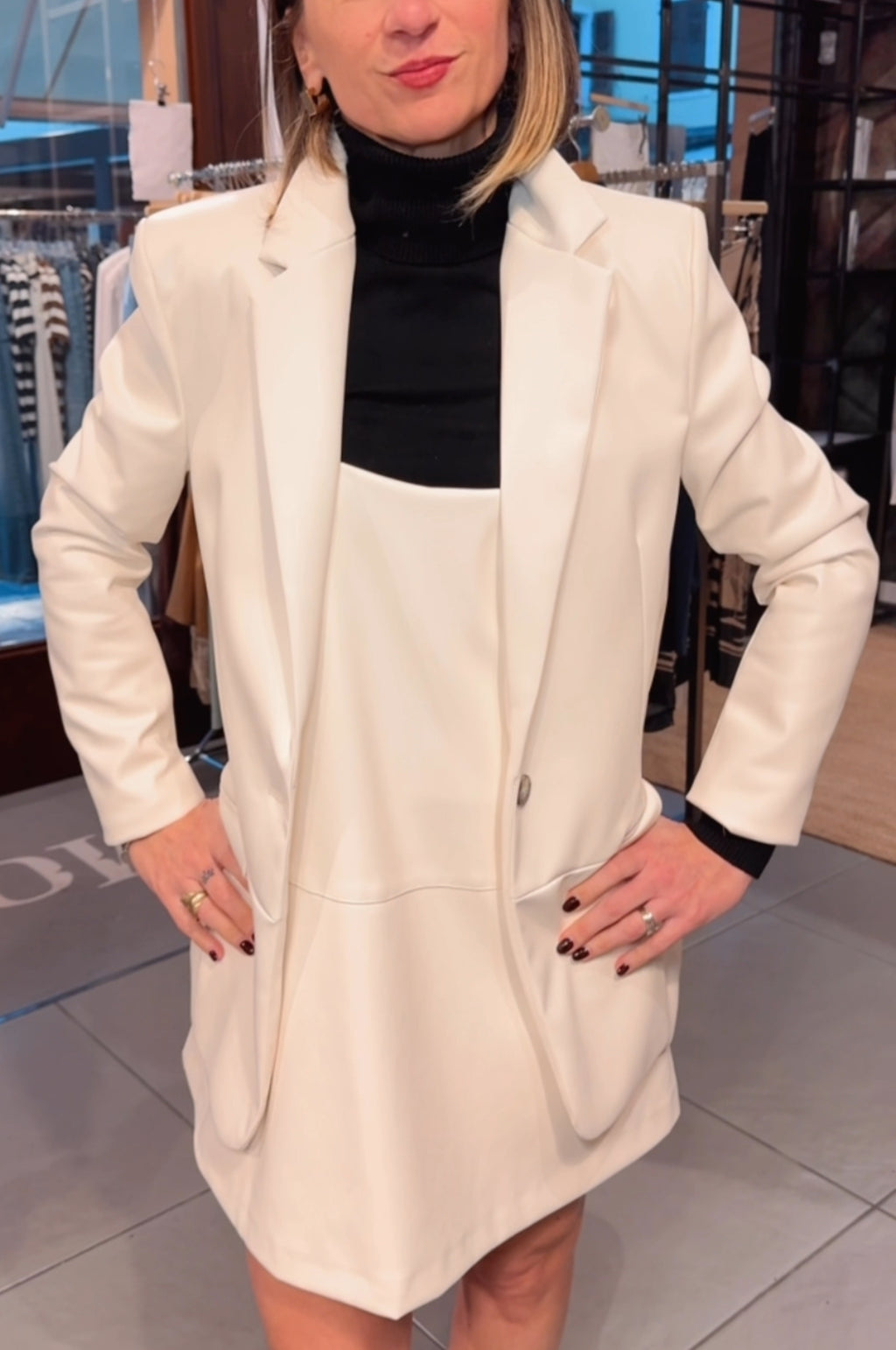 Blazer ecopelle