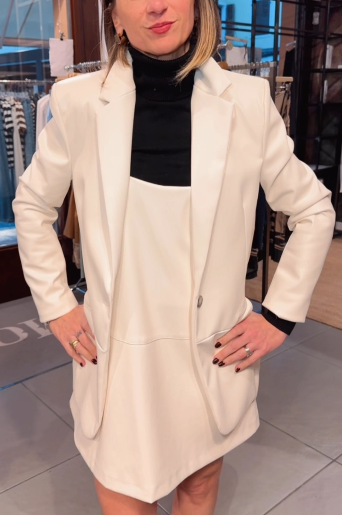 Blazer ecopelle