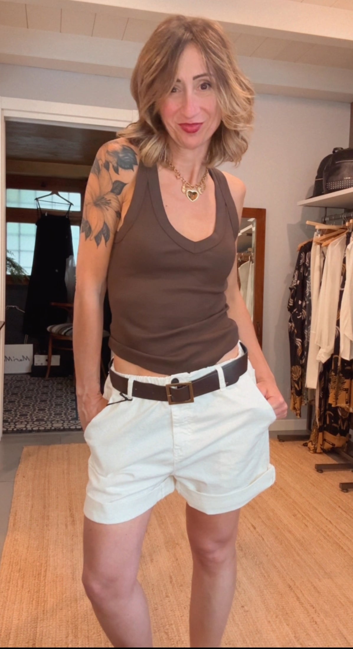 Pantaloncino risvolto