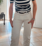 Pantalone bianco cotone