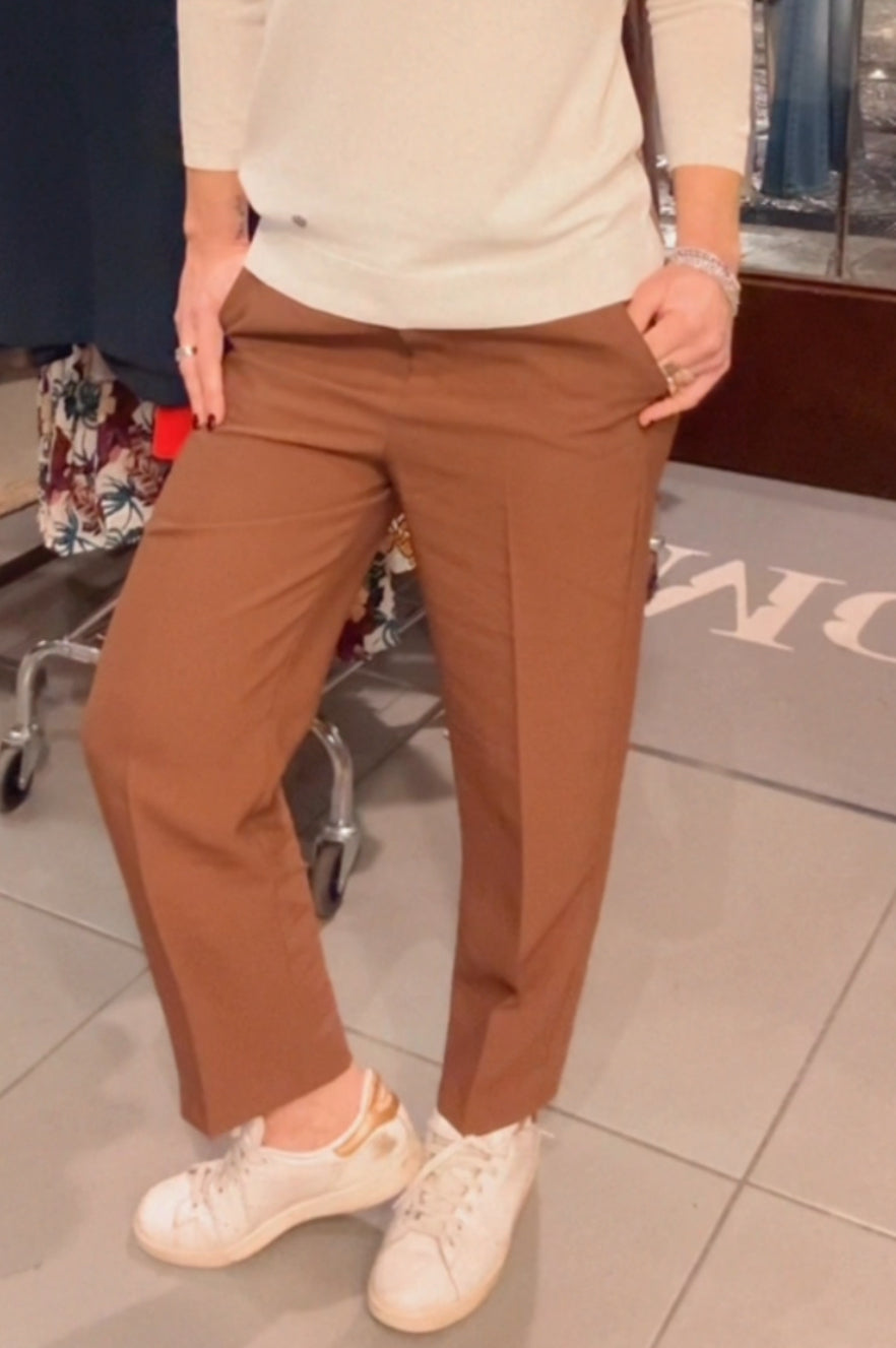 Pantalone shell terracotta