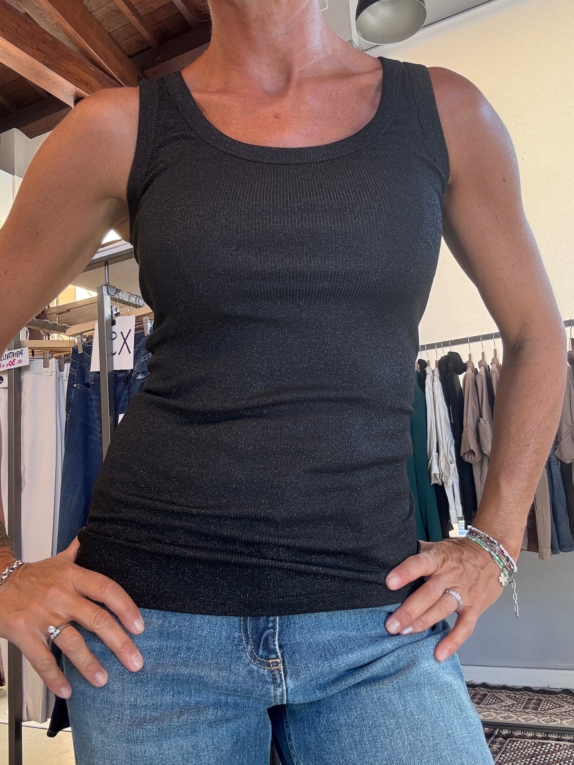 Canotta vicolo lurex
