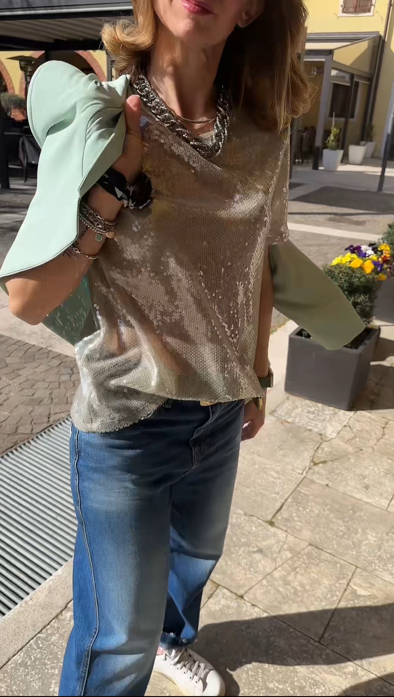 Maglia paillettes