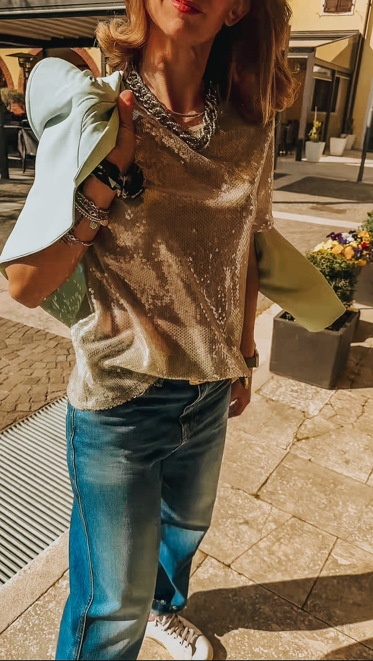 Maglia paillettes