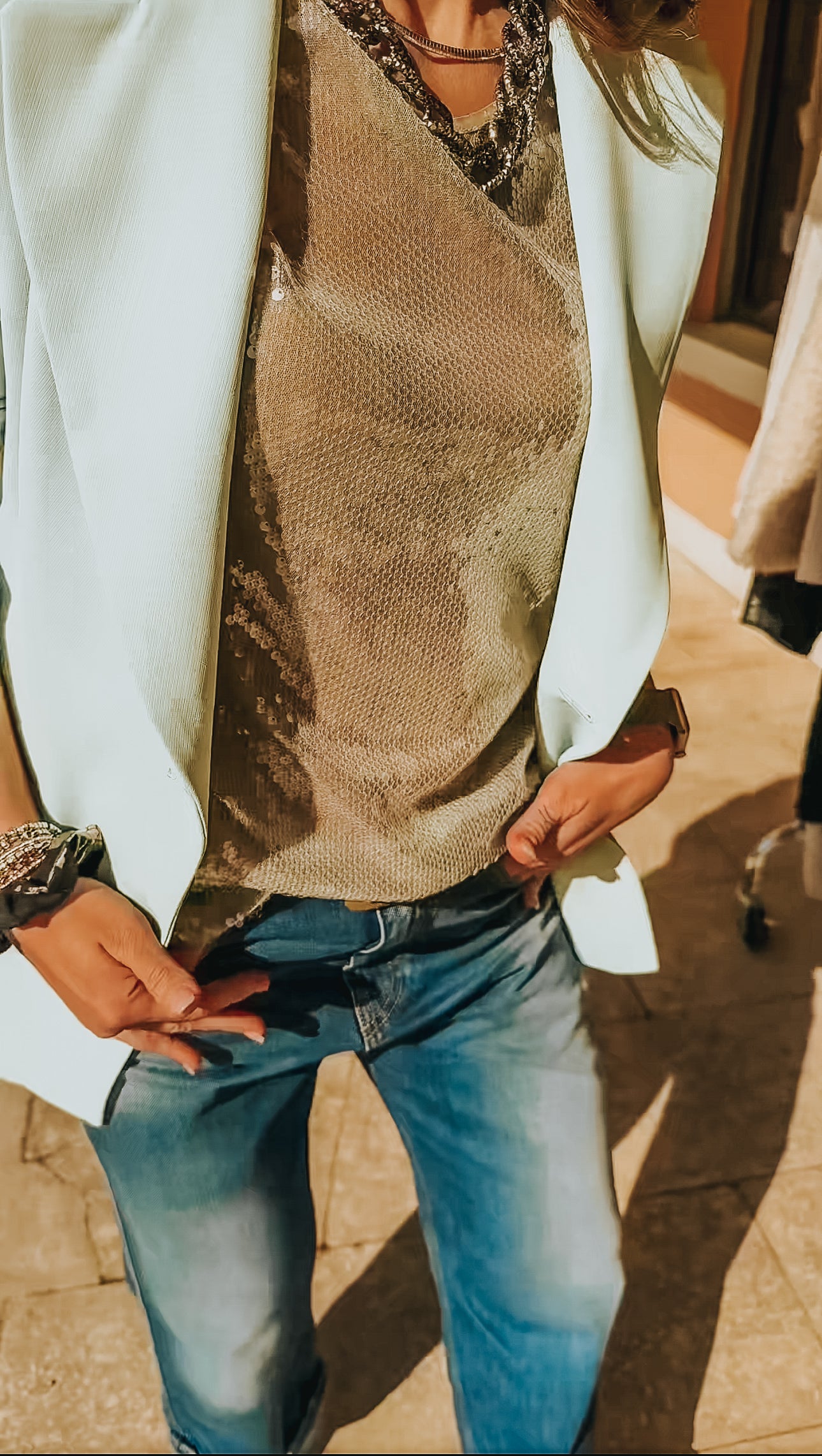 Maglia paillettes